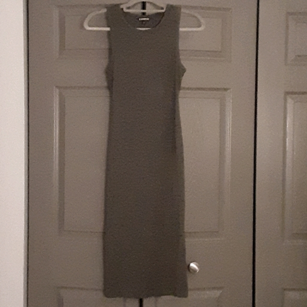 Express dress, cutout, dark grey